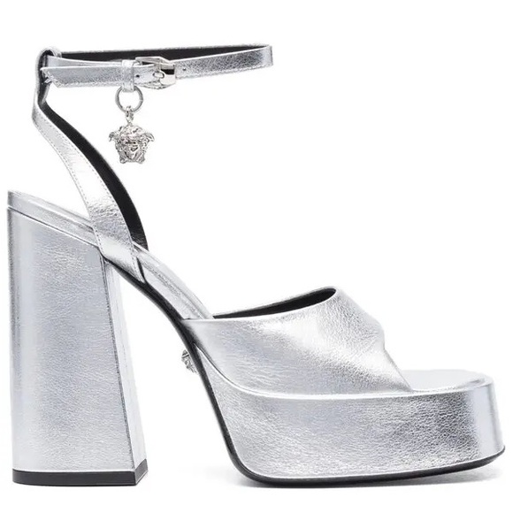 BNWT Versace Aevitas Leather Platform Sandals! - Picture 2 of 5